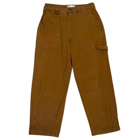 Alex Mill Pants - Alex Mill Utility Carpenter Pants Womens 12 Rust Brown 100% Cotton Ideal Zipper